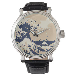Reloj De Pulsera Pixel Tsunami 8 bits Arte Pixel