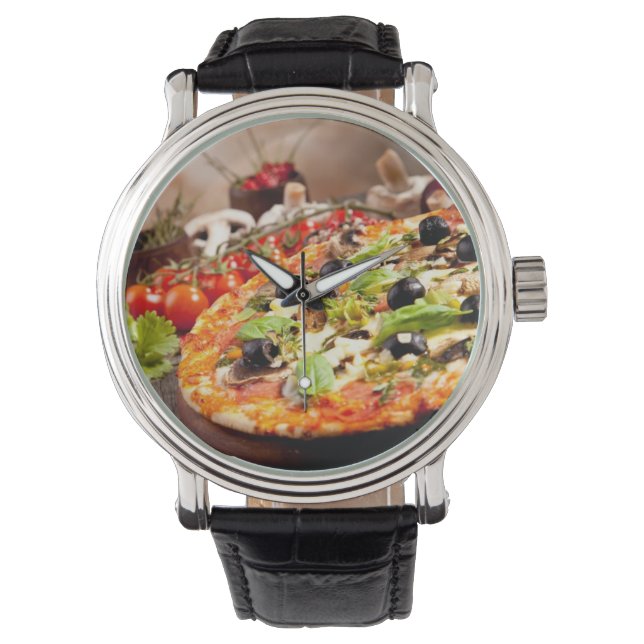 Reloj De Pulsera Pizza italiana fresca (Anverso)