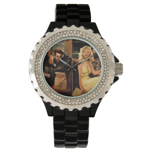 Reloj De Pulsera Placa azul (Anverso)