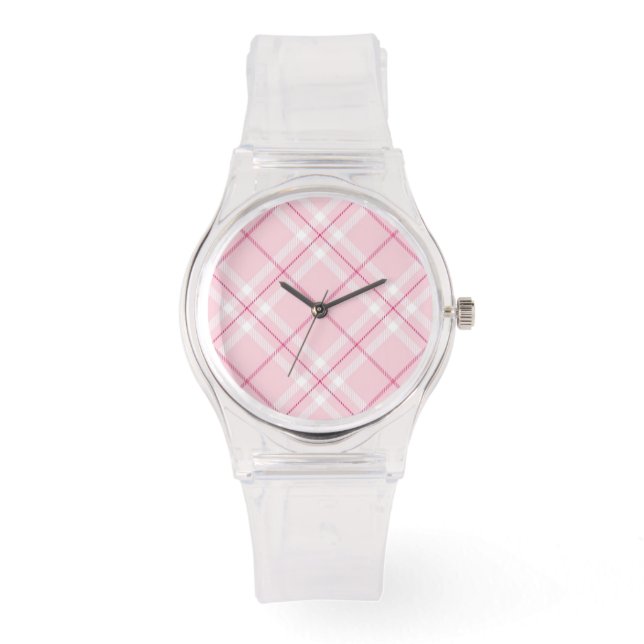 Reloj De Pulsera Placa rosa claro (Anverso)