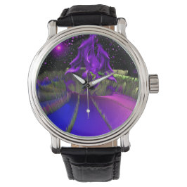Reloj De Pulsera Planeta Clorboniev Púrpura