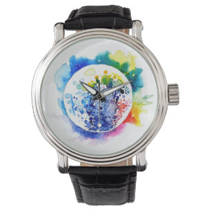 Reloj De Pulsera Planeta colorido
