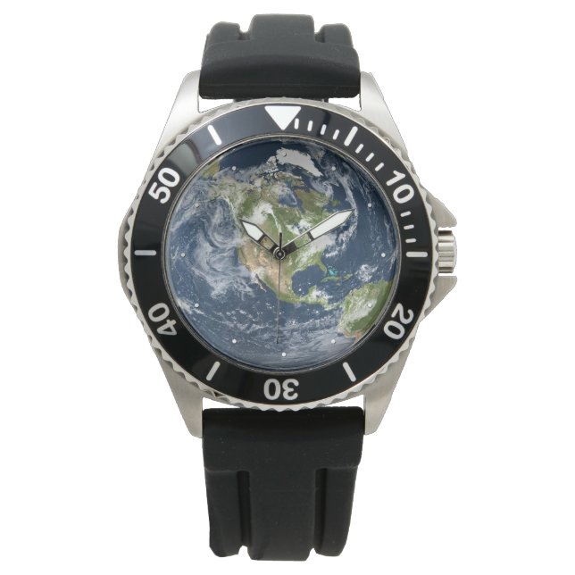 Reloj De Pulsera Planeta Tierra Mundo (Anverso)