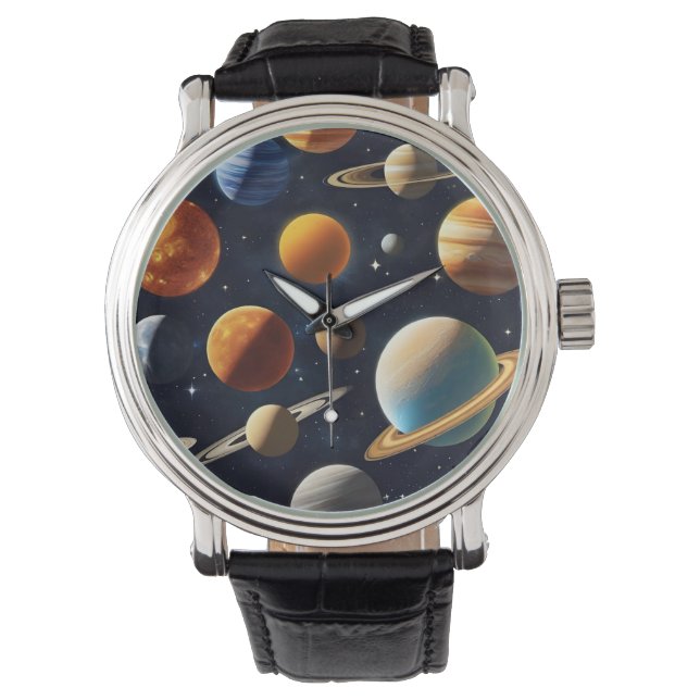 Reloj De Pulsera Planetas del Espacio Exterior 2 (Anverso)