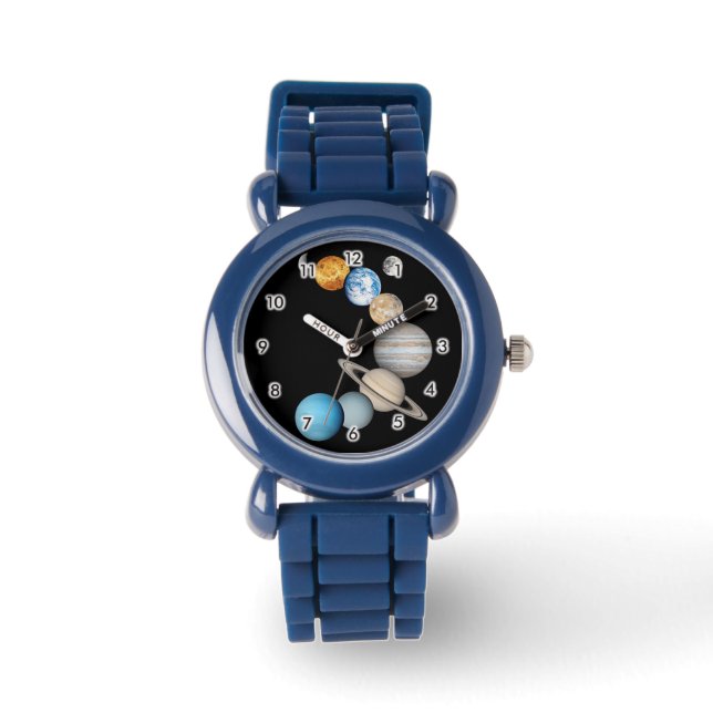 Reloj De Pulsera Planetas del sistema solar (intercambiables en col (Anverso)