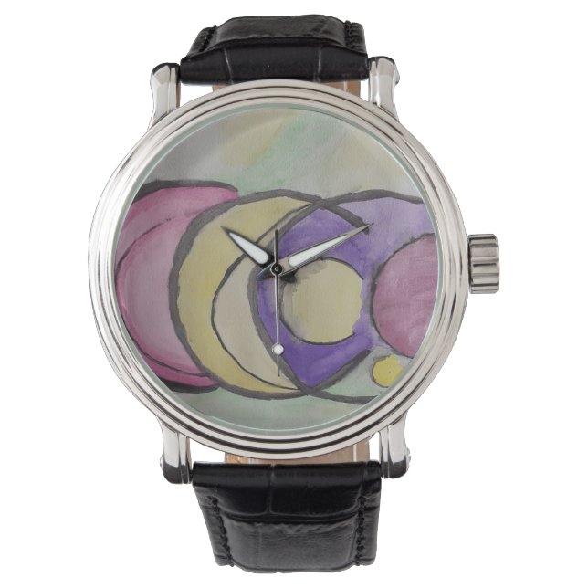 Reloj De Pulsera Planetas Resumen Observatorio de Arte (Anverso)