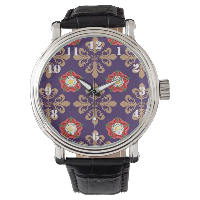 Reloj De Pulsera Plantagenets fleja patrones (Anverso)