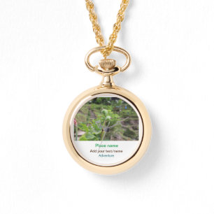 Reloj De Pulsera Plantas naturales fotografía nombre de viaje en ag