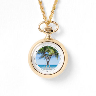 Reloj De Pulsera Plantilla de foto redonda personalizada DIY