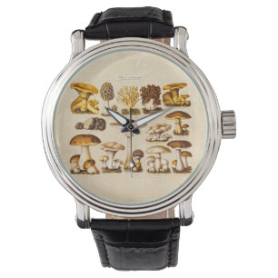 Reloj De Pulsera Plantilla de las setas de la variedad de la seta