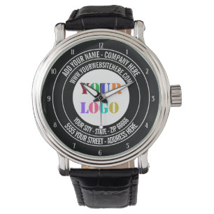Reloj De Pulsera Plantilla de logotipo de empresa personalizado y d