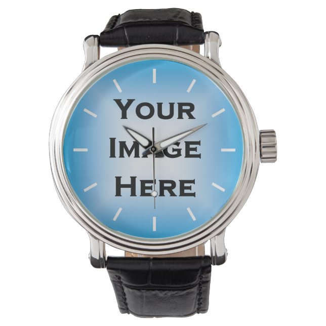 Reloj De Pulsera Plantilla de notas blancas de imagen (Anverso)