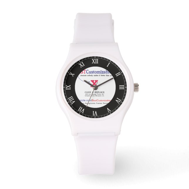 Reloj De Pulsera Plantilla de regalo en blanco de personalizable (Anverso)