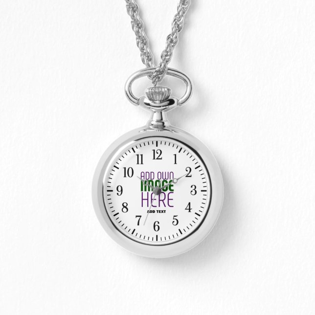 RELOJ DE PULSERA PLANTILLA DE TEXTO DE IMAGEN BLANCA SIMPLE EDITABL (Anverso)