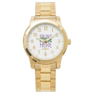 RELOJ DE PULSERA PLANTILLA DE TEXTO DE IMAGEN BLANCA SIMPLE EDITABL