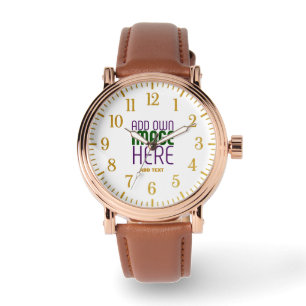 RELOJ DE PULSERA PLANTILLA DE TEXTO DE IMAGEN BLANCA SIMPLE EDITABL