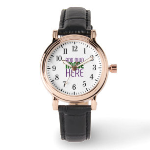 RELOJ DE PULSERA PLANTILLA DE TEXTO DE IMAGEN BLANCA SIMPLE EDITABL