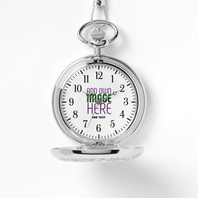 RELOJ DE PULSERA PLANTILLA DE TEXTO DE IMAGEN BLANCA SIMPLE EDITABL (Anverso)