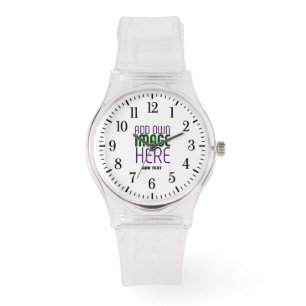 RELOJ DE PULSERA PLANTILLA DE TEXTO DE IMAGEN SIMPLE CLARA MODERNA