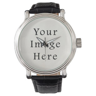 Reloj De Pulsera Plantilla en blanco de papel del vintage del top