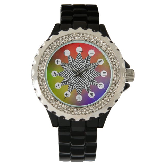 Reloj De Pulsera Plasma moderno (cara japonesa) de Kenneth Yoncich (Anverso)