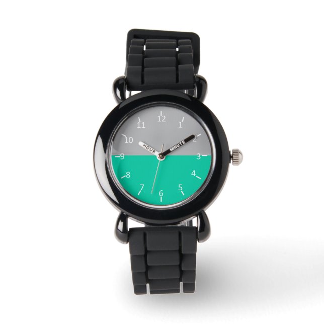 Reloj De Pulsera Plata acuática (Anverso)