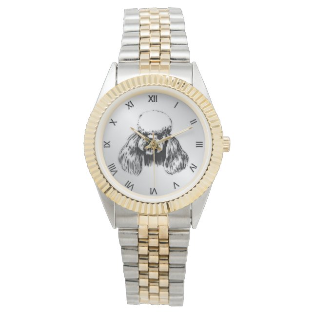 Reloj De Pulsera Plata de caniche (Anverso)