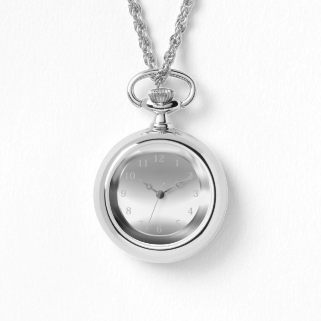Reloj De Pulsera Plata en plata (Anverso)