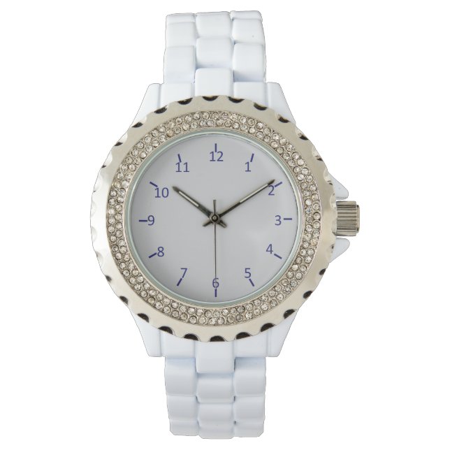 Reloj De Pulsera Plata y Blue Outlaw (Anverso)