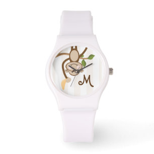 Reloj De Pulsera Plátano con monograma del mono