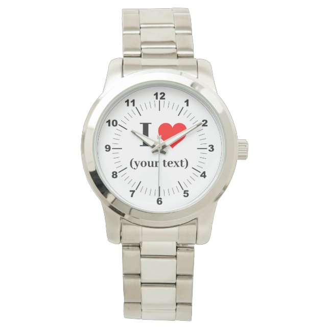 Reloj de pulsera plateada sobredimensionada para m (Anverso)