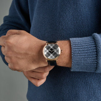 Reloj De Pulsera platillo blanco y negro