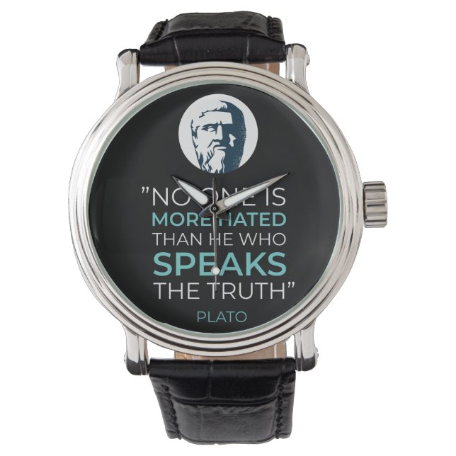 Reloj De Pulsera Plato Truth Philosophy Quote (Anverso)
