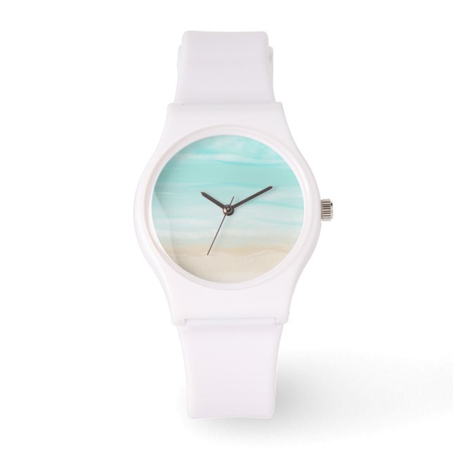 Reloj De Pulsera Playa Abstracta Moderna (Anverso)