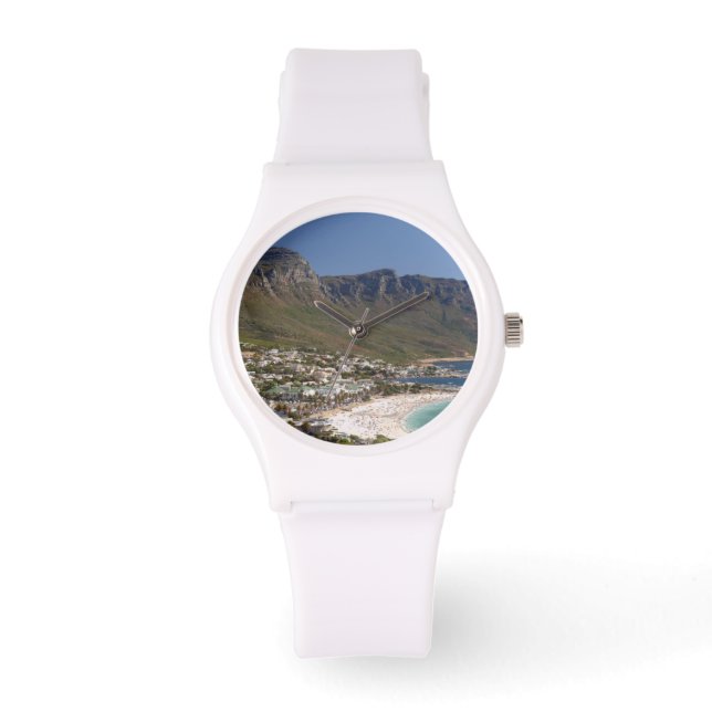 Reloj De Pulsera Playa Camps Bay y los Doce Apóstoles (Anverso)