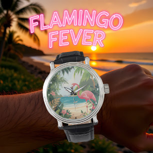 Reloj De Pulsera Playa de Flamencos Tropical