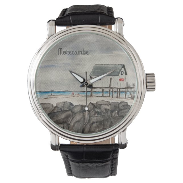 Reloj De Pulsera Playa Morecambe Hut Lancashire (Anverso)