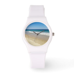 Reloj De Pulsera Playa oceánica y olas