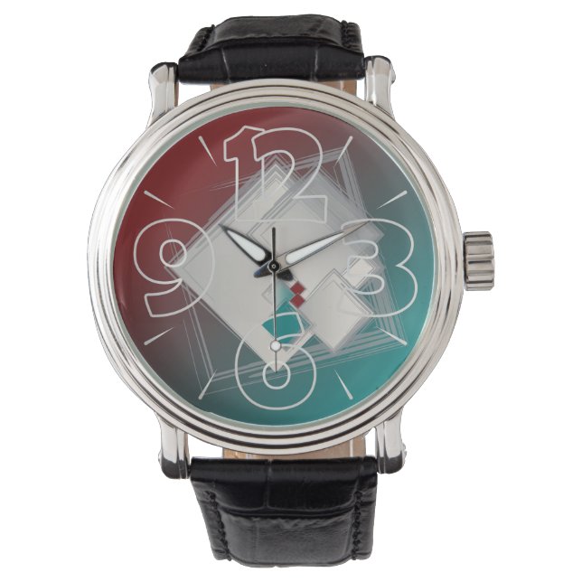 Reloj De Pulsera Playas de los cuadrados de Fibonacci (Anverso)