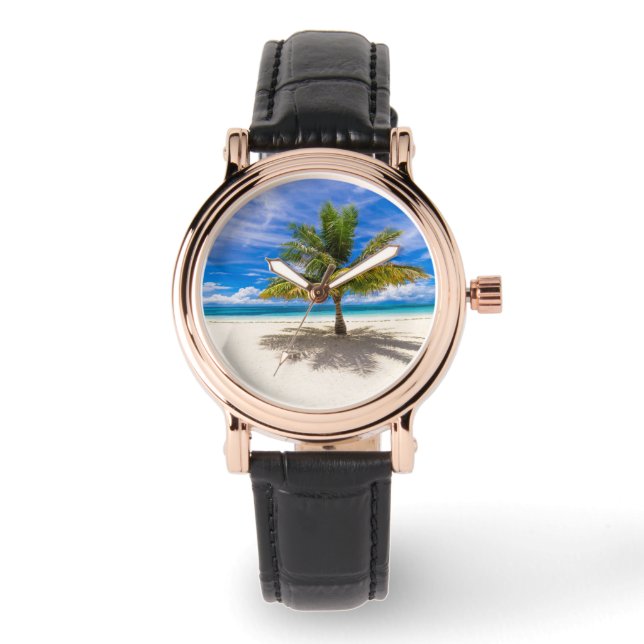 Reloj De Pulsera Playas tropicales | Bora Bora, Polinesia Francesa (Anverso)