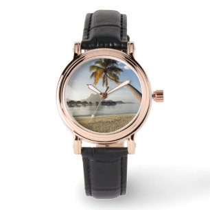 Reloj De Pulsera Playas tropicales Casas de playa, Bora Bora