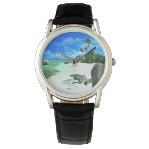 Reloj De Pulsera Playas tropicales   Isla de la Digue