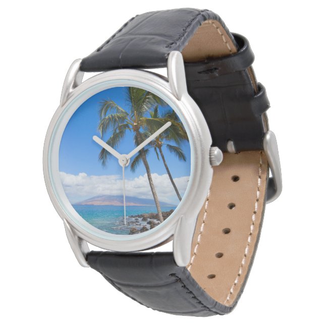 Reloj De Pulsera Playas tropicales | Isla Maui Hawaii (Angular)