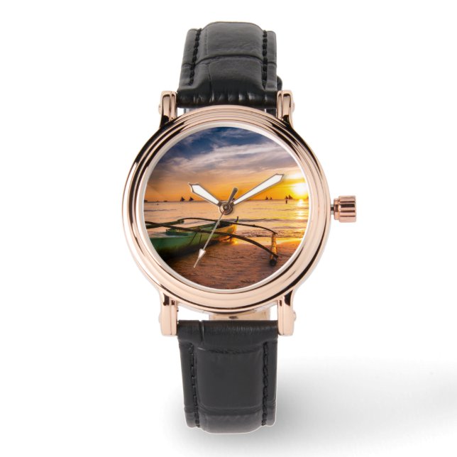 Reloj De Pulsera Playas tropicales | Playa Blanca de Boracay (Anverso)