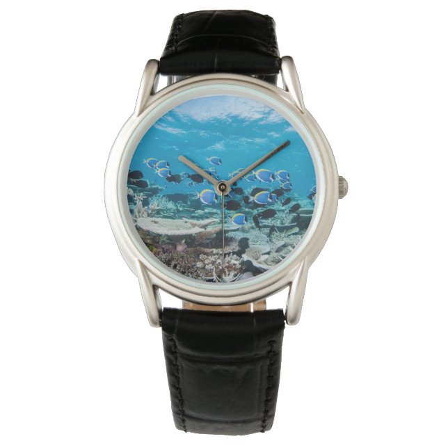 Reloj De Pulsera Playas tropicales | Sturgeon Entre Coral (Anverso)