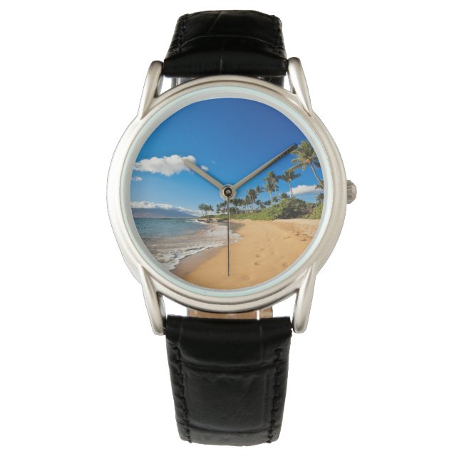 Reloj De Pulsera Playas tropicales | Wailea, Maui, Hawaii (Anverso)