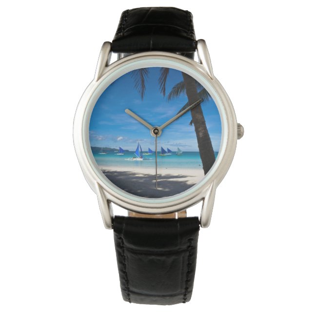 Reloj De Pulsera Playas tropicales | White Beach Boracay Philippine (Anverso)