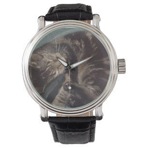 Reloj De Pulsera Playful Dave Black De Cuero Vintage