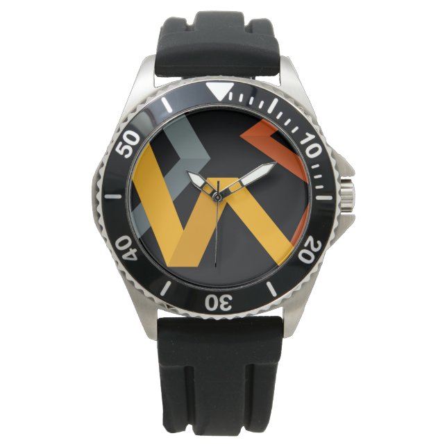 Reloj De Pulsera PLayful, vibrante, moderno, urbano de formas gráfi (Anverso)