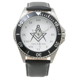 Reloj De Pulsera Plaza Freemason y Masónica de Caridad Compass
